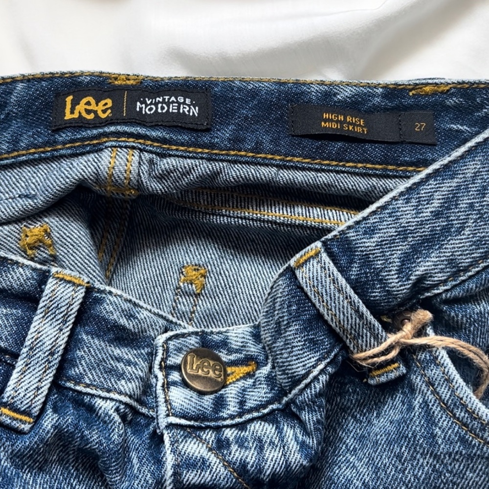 LEE HIGH RISE DEMIN SKIRT - Picture 3 of 11
